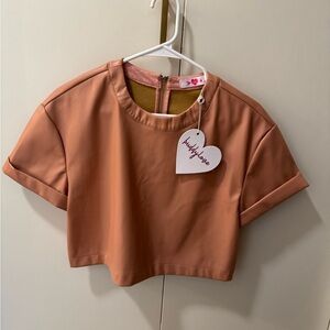 Buddy Love Taylor Vegan Leather Top NWT